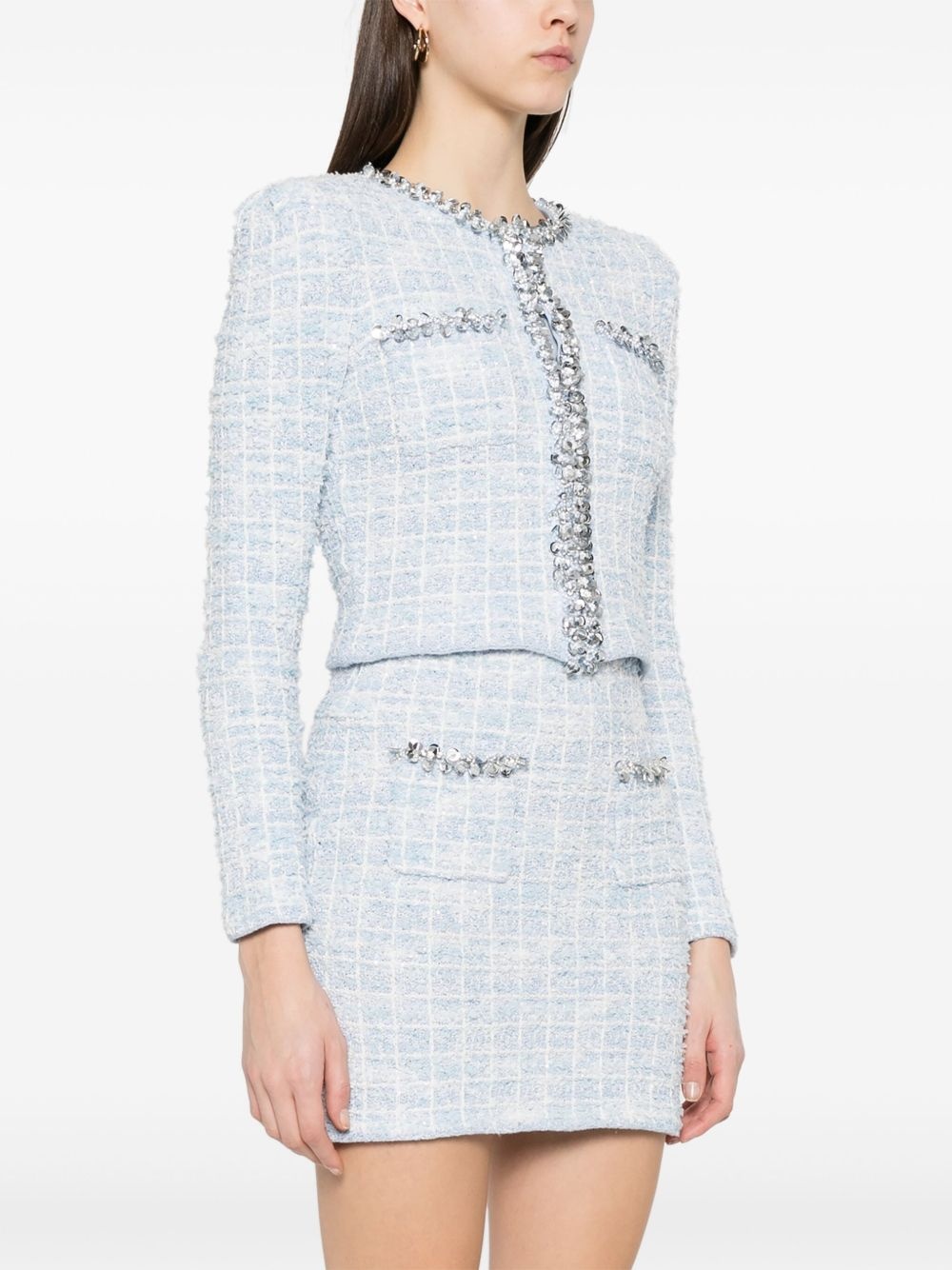 checked cardigan - 3