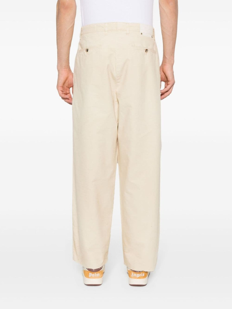 tapered-leg cotton trousers 4