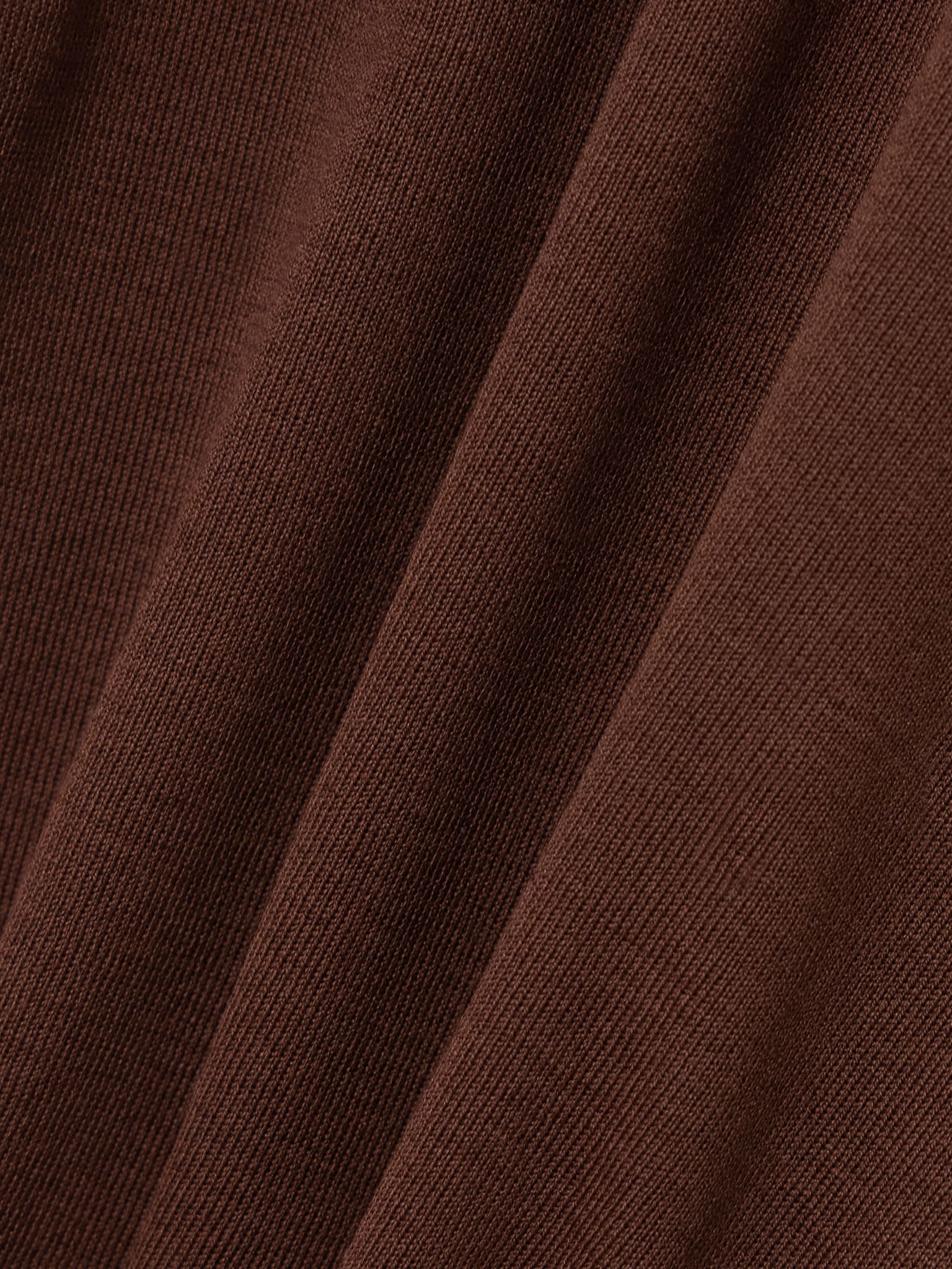 Ribbed cotton tank top Brown - 5
