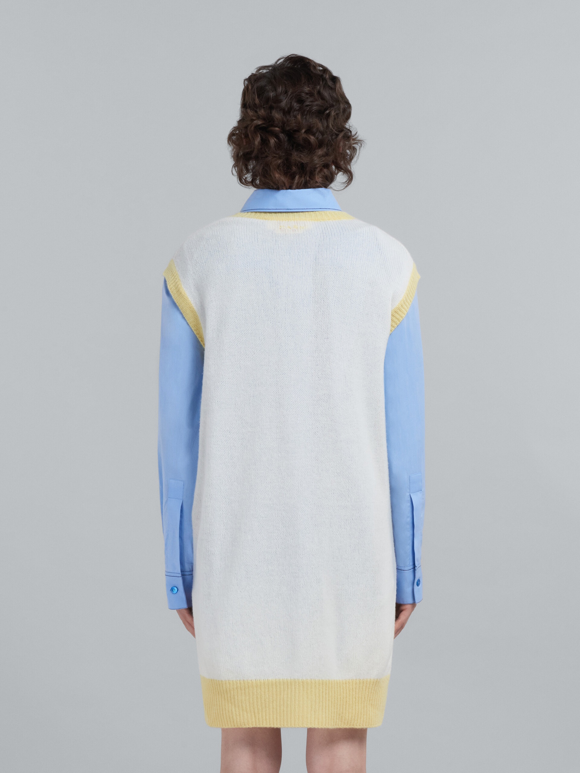 COLOUR BLOCK CASHMERE VEST - 3