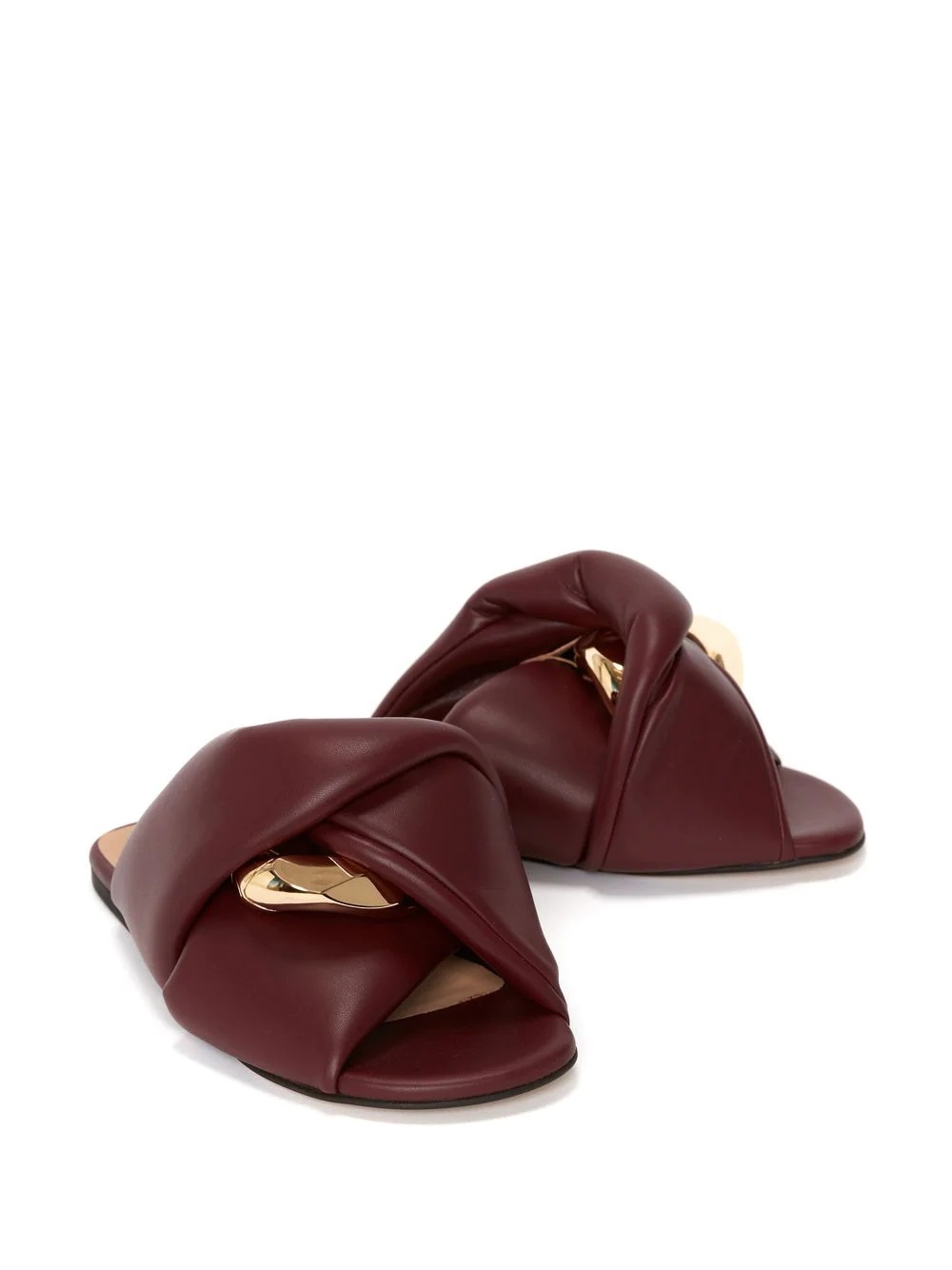 Chain Twist faux-leather sandals - 2