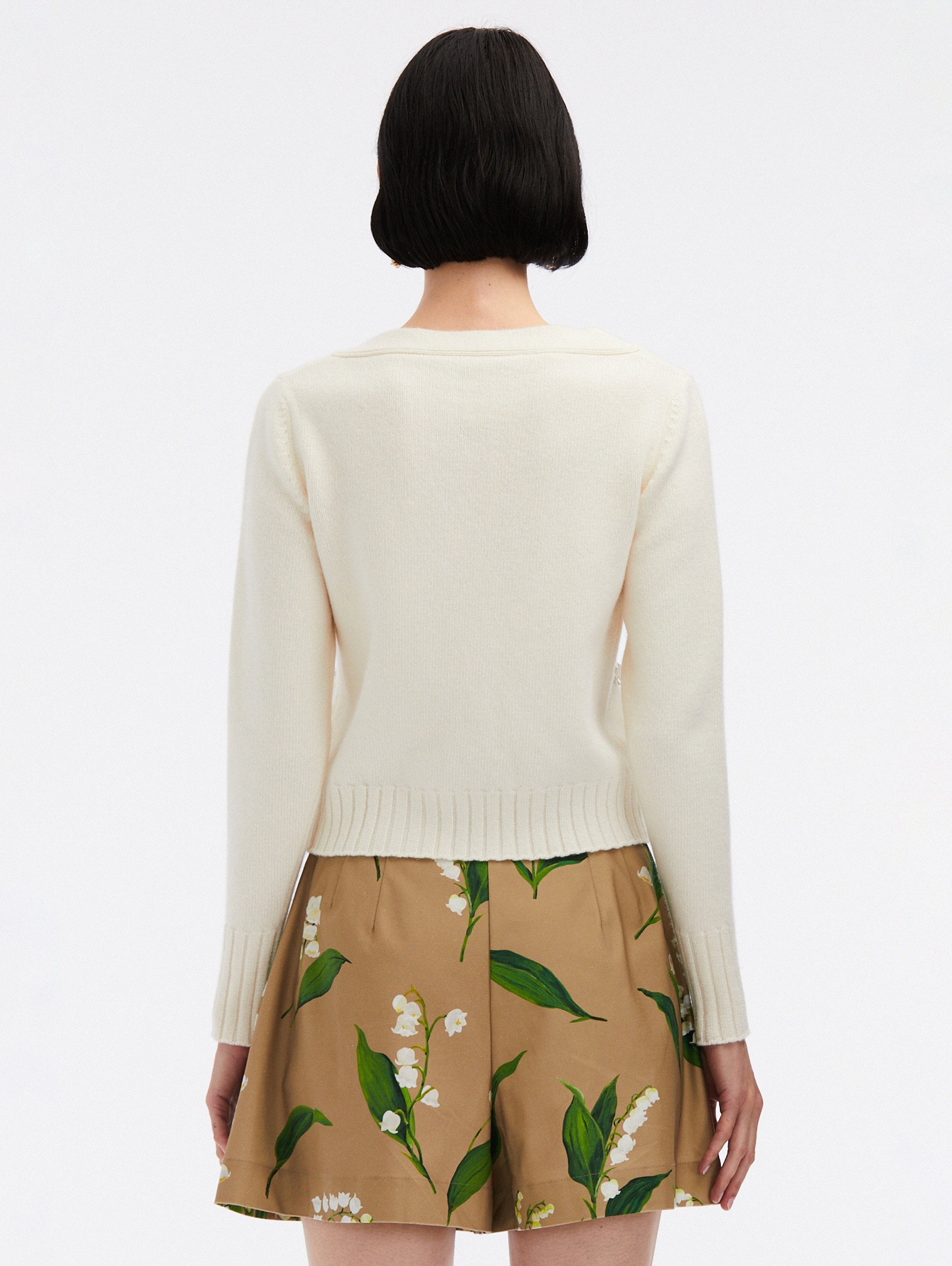 LILY OF THE VALLEY THREADWORK CARDIGAN - 3