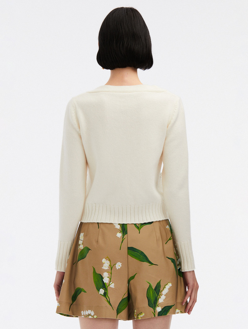 LILY OF THE VALLEY THREADWORK CARDIGAN 3