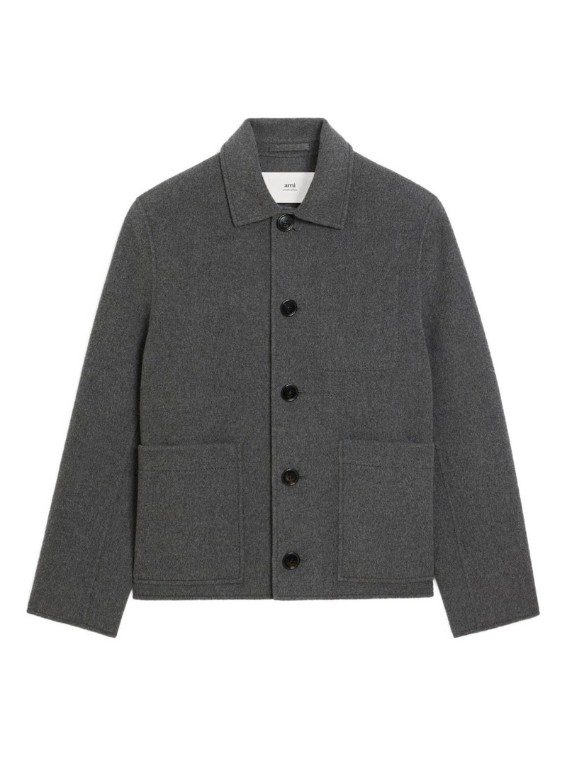 AMI Paris Double Faced Wool Cashmere Ball Jacket 1