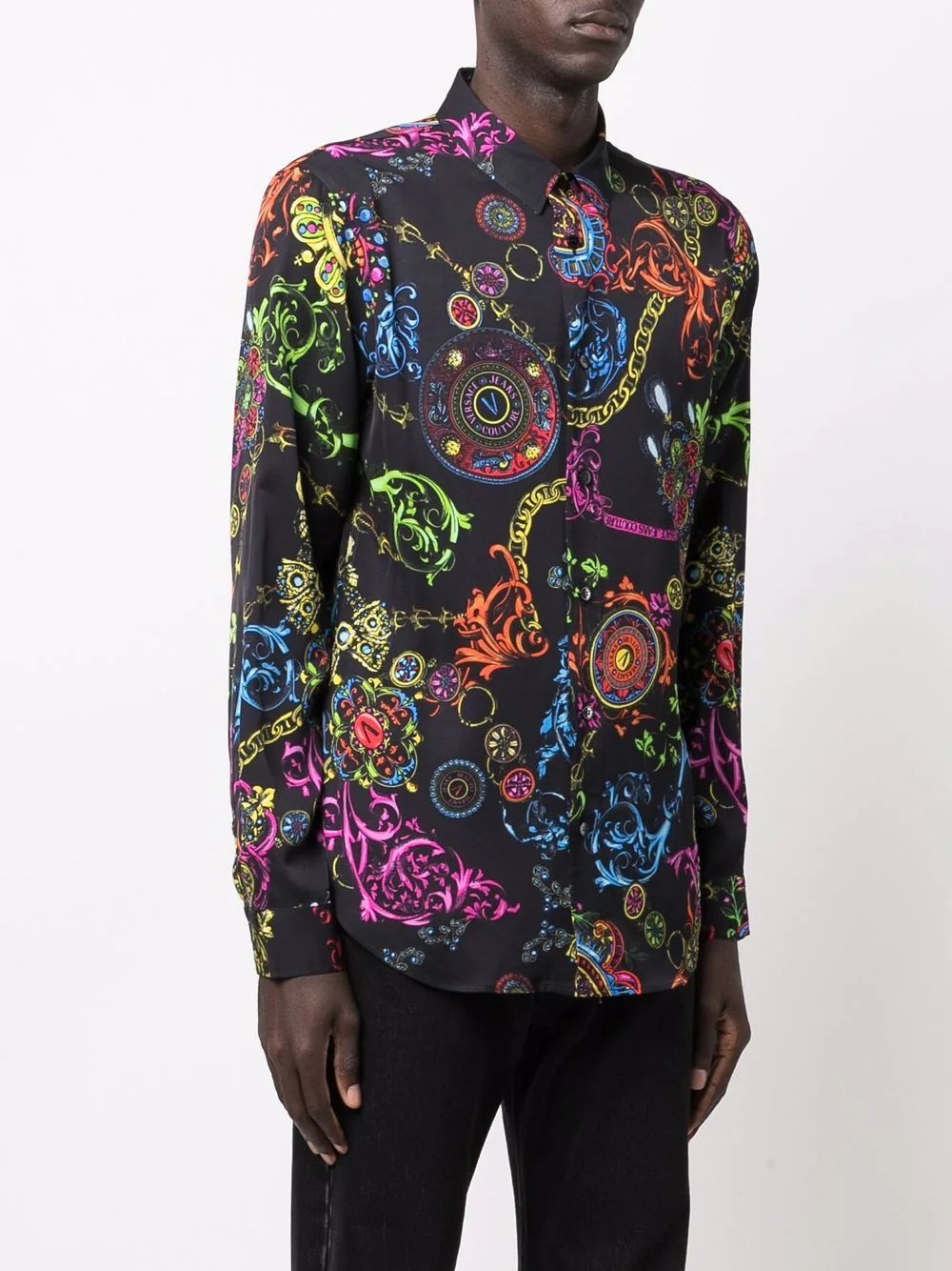 Regalia Baroque-print long-sleeve shirt - 3