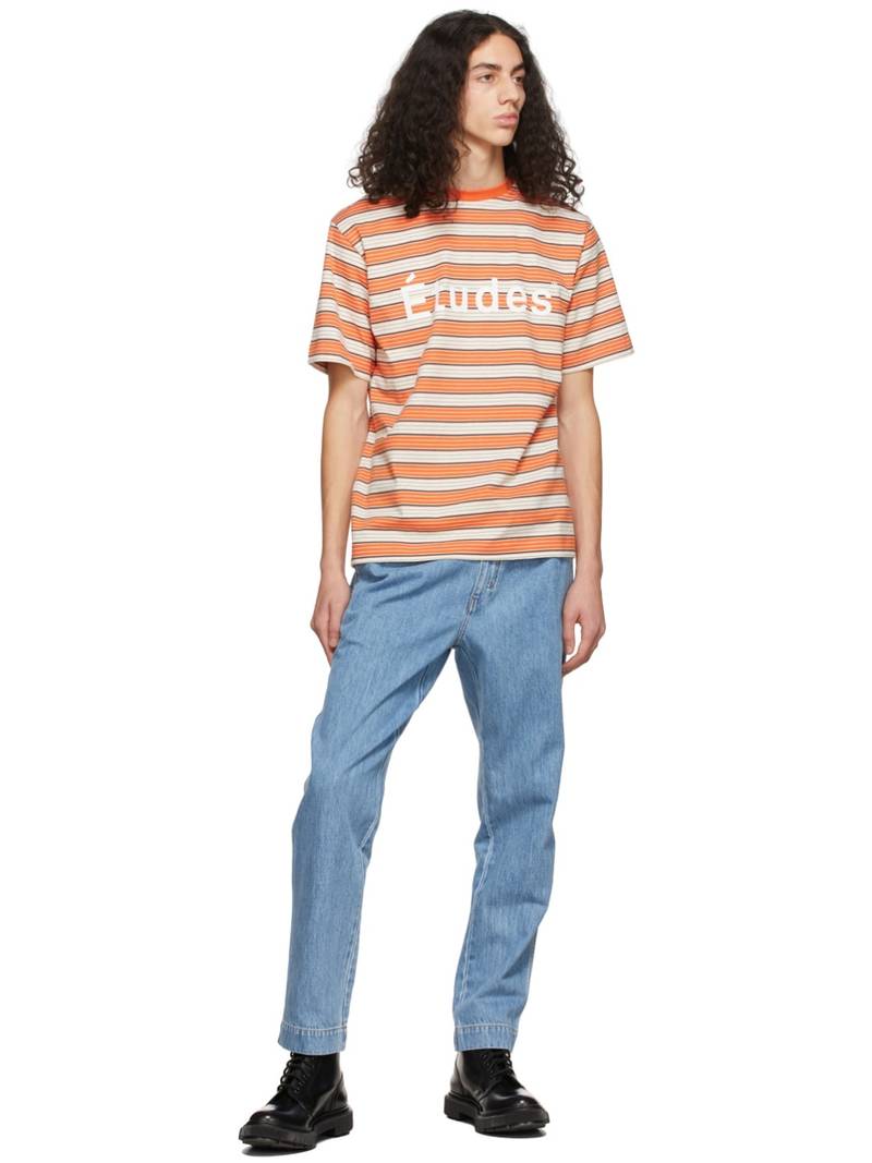 Étude Orange Striped Wonder T-Shirt outlook
