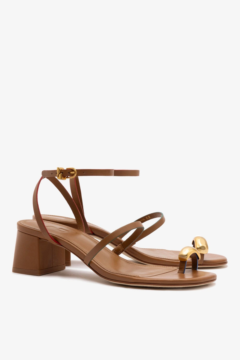 Biarritz Block In Caramel Leather 3
