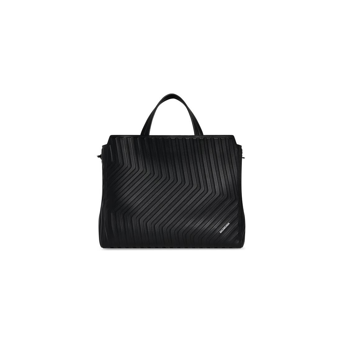 Men's Car Large East-west Tote Bag in Black - 1