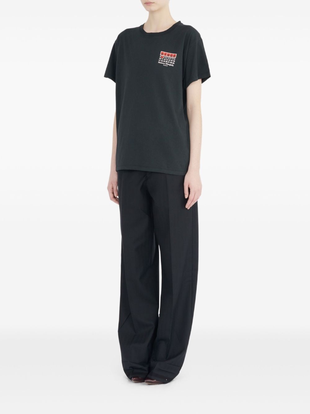 Numbers-print T-shirt - 3