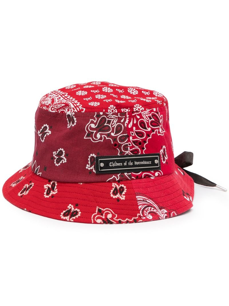 paisley-print bucket hat 1