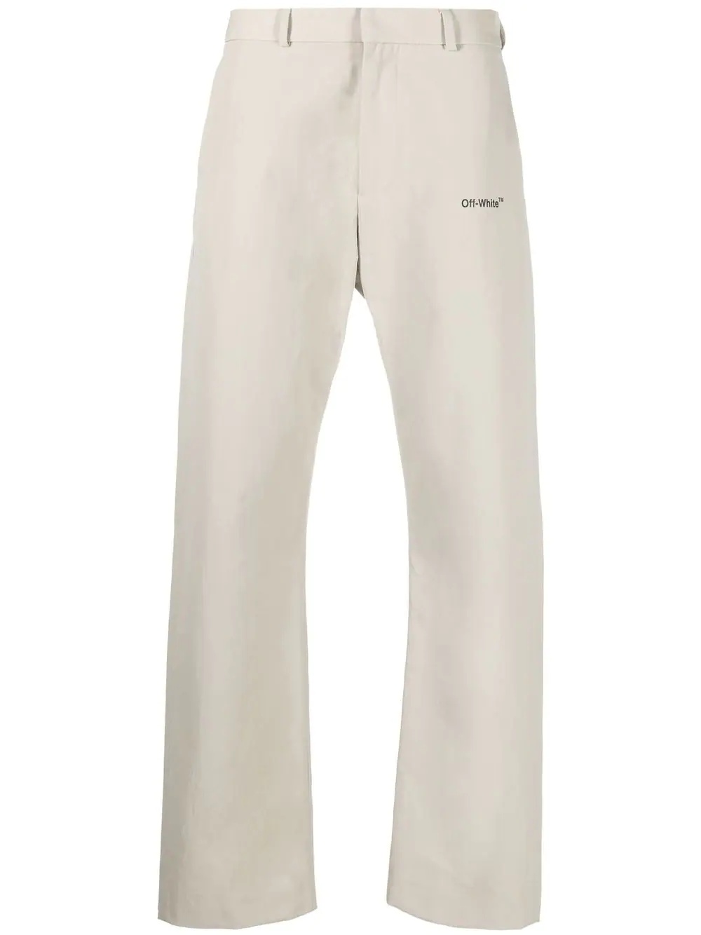 straight-leg chino trousers - 1