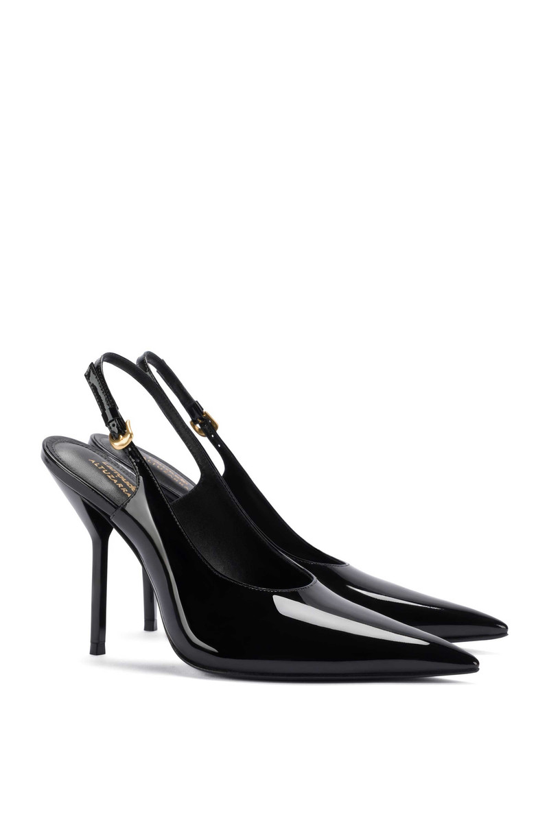 LARROUDÉ X ALTUZARRA PUMP IN BLACK PATENT LEATHER 1