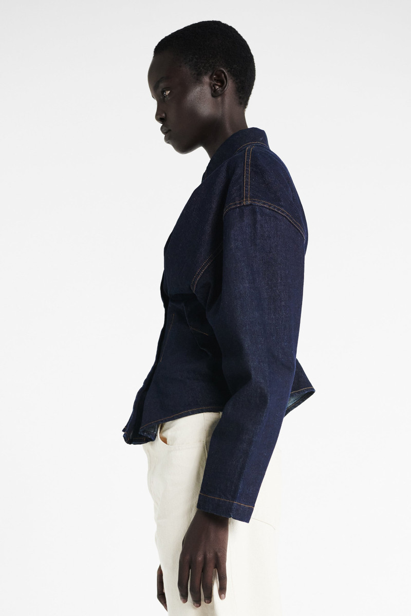 RINSE WASH DENIM SHIRT INDIGO 6