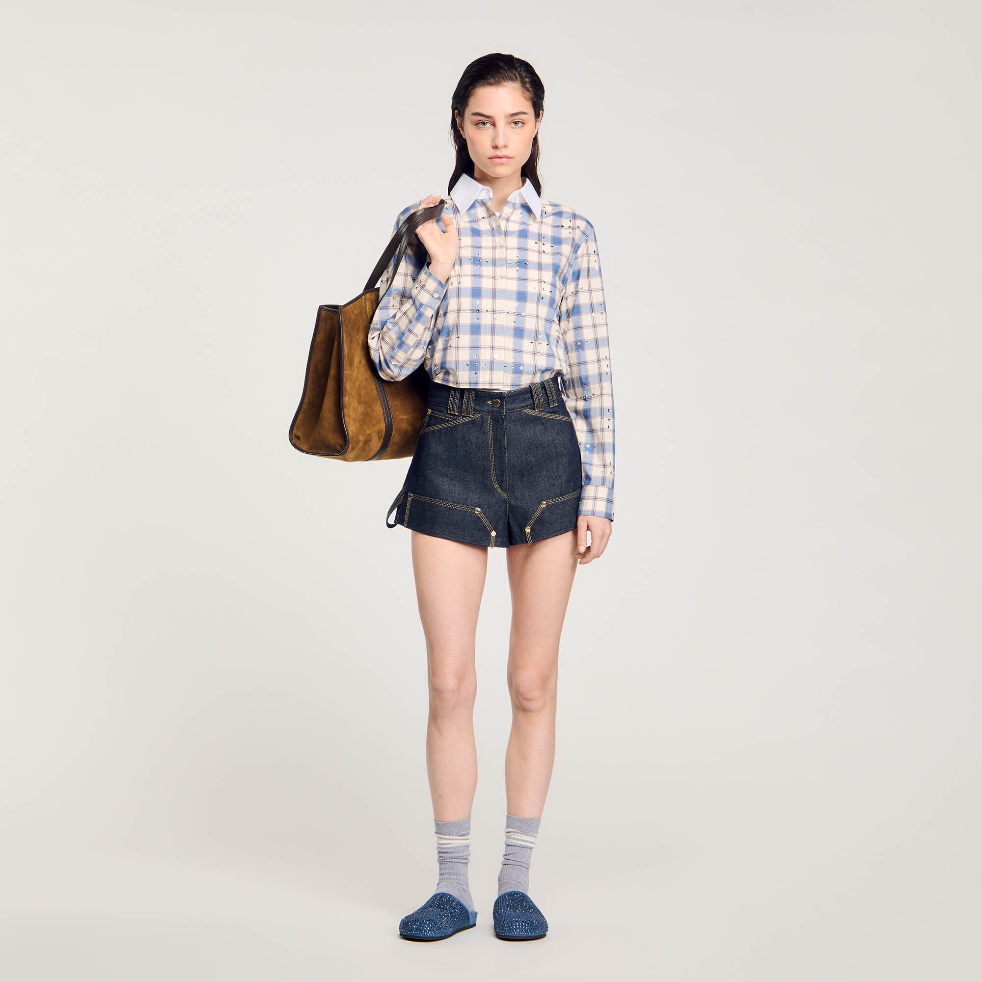 RAW DENIM SHORTS - 2