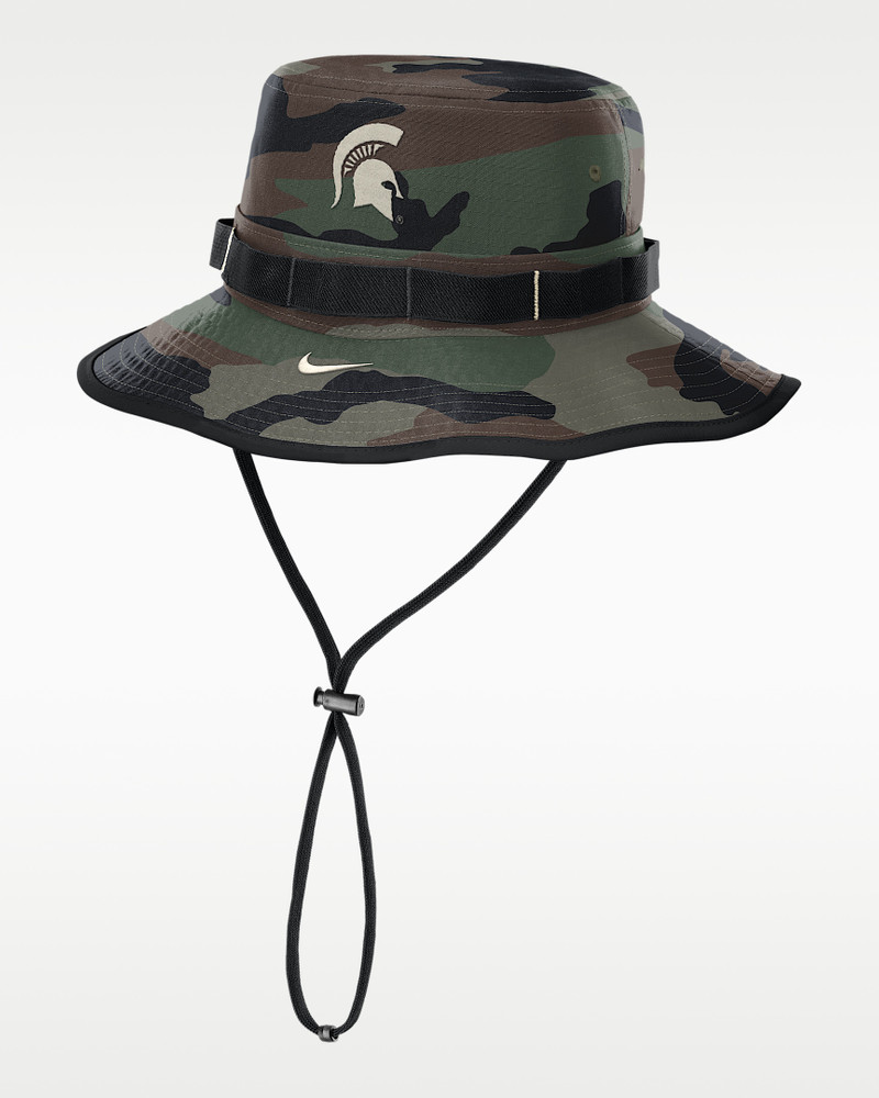 Michigan State 2025 Military Appreciation Boonie Men's Nike Dri-FIT College Bucket Hat 1