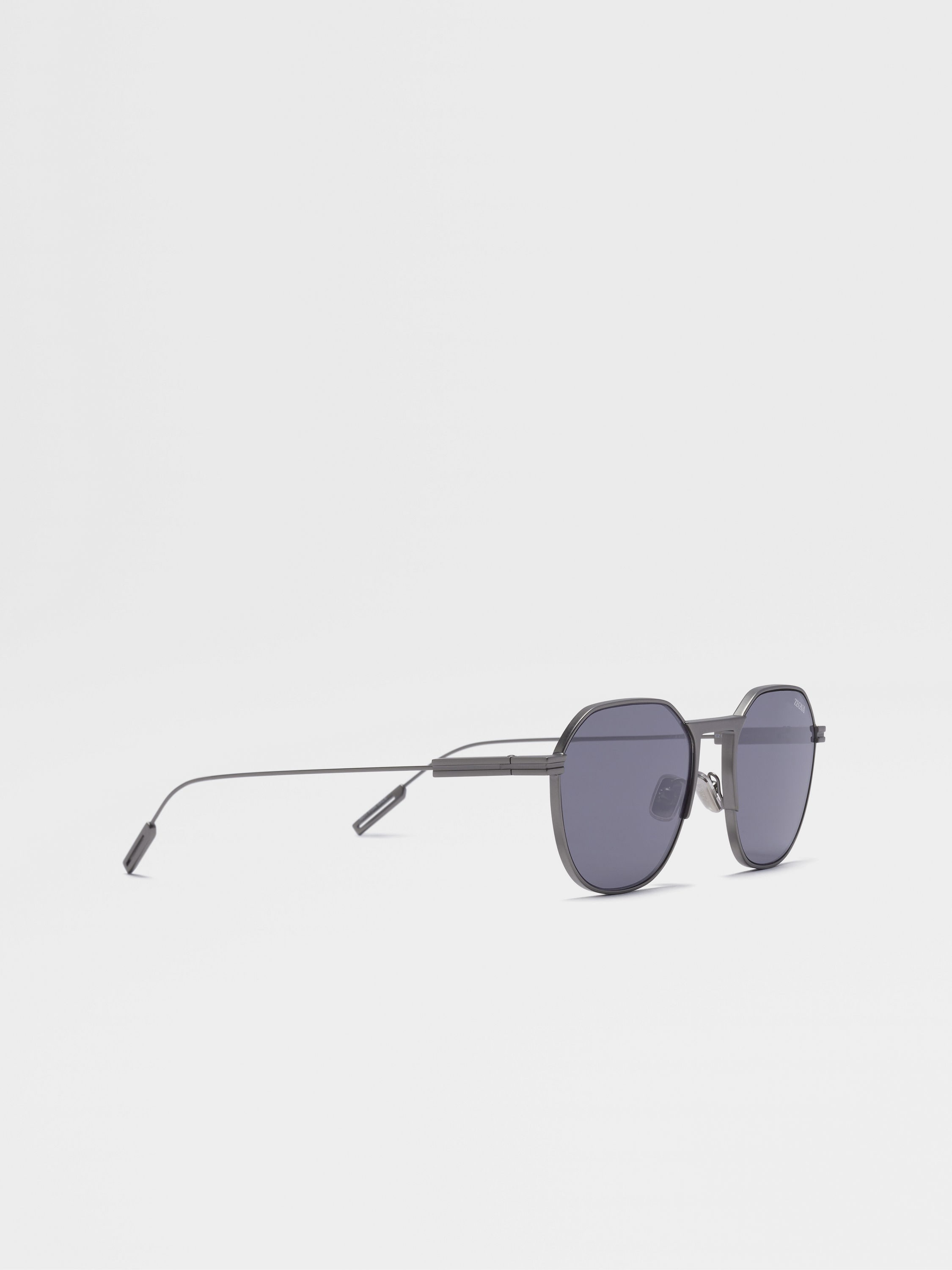 GUNMETAL METAL SUNGLASSES - 3