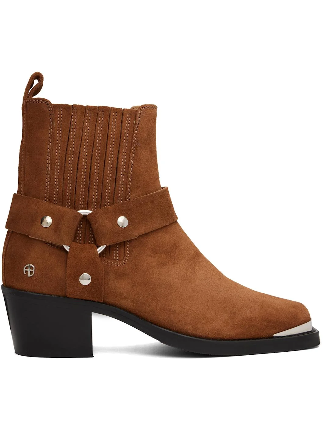 Tan Mid Biker Boots - 1