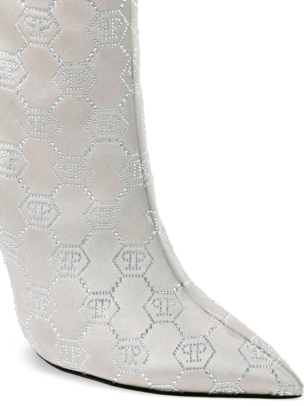 120mm Monogram Satin boots - 4