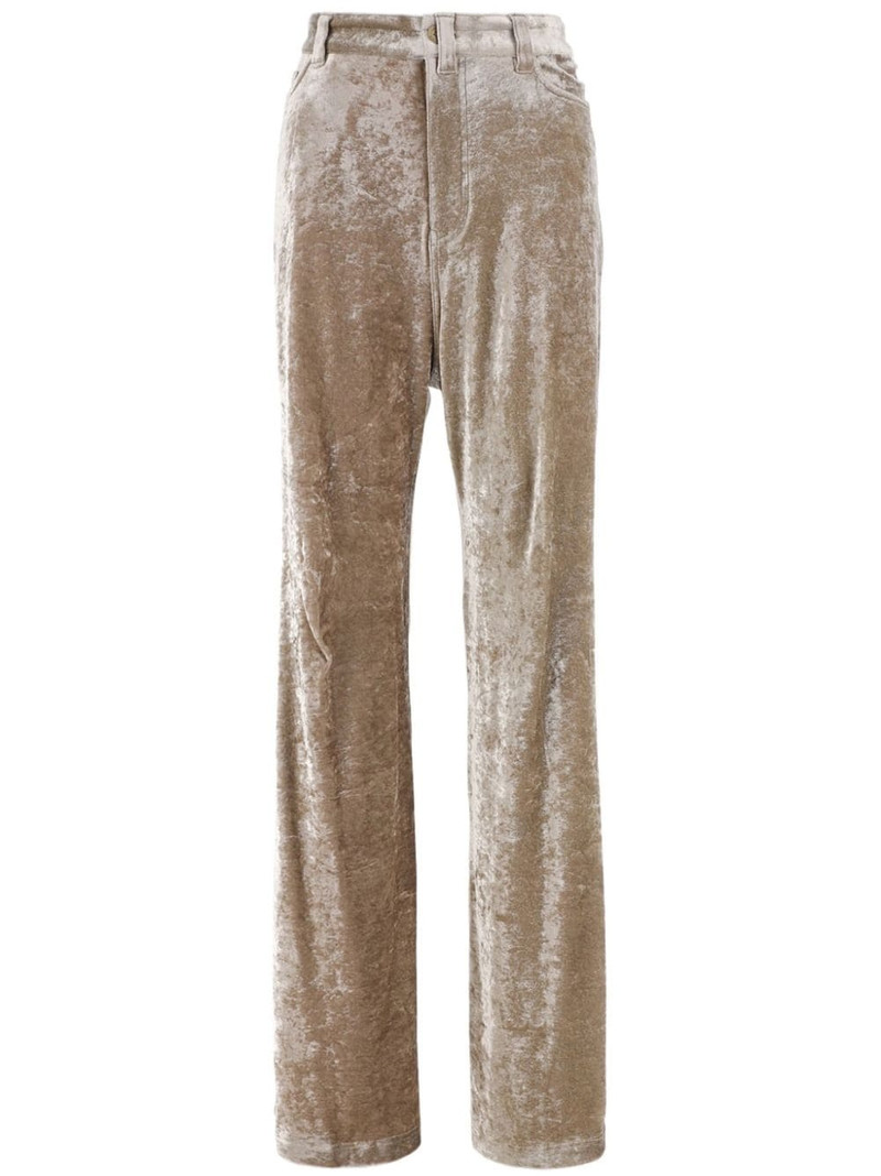 velvet wide-leg trousers 1