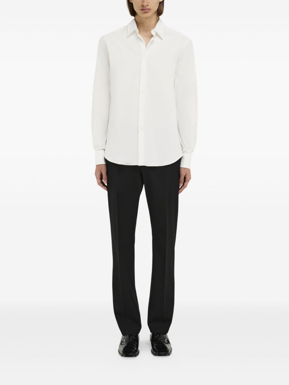 F-embroidered shirt - 2