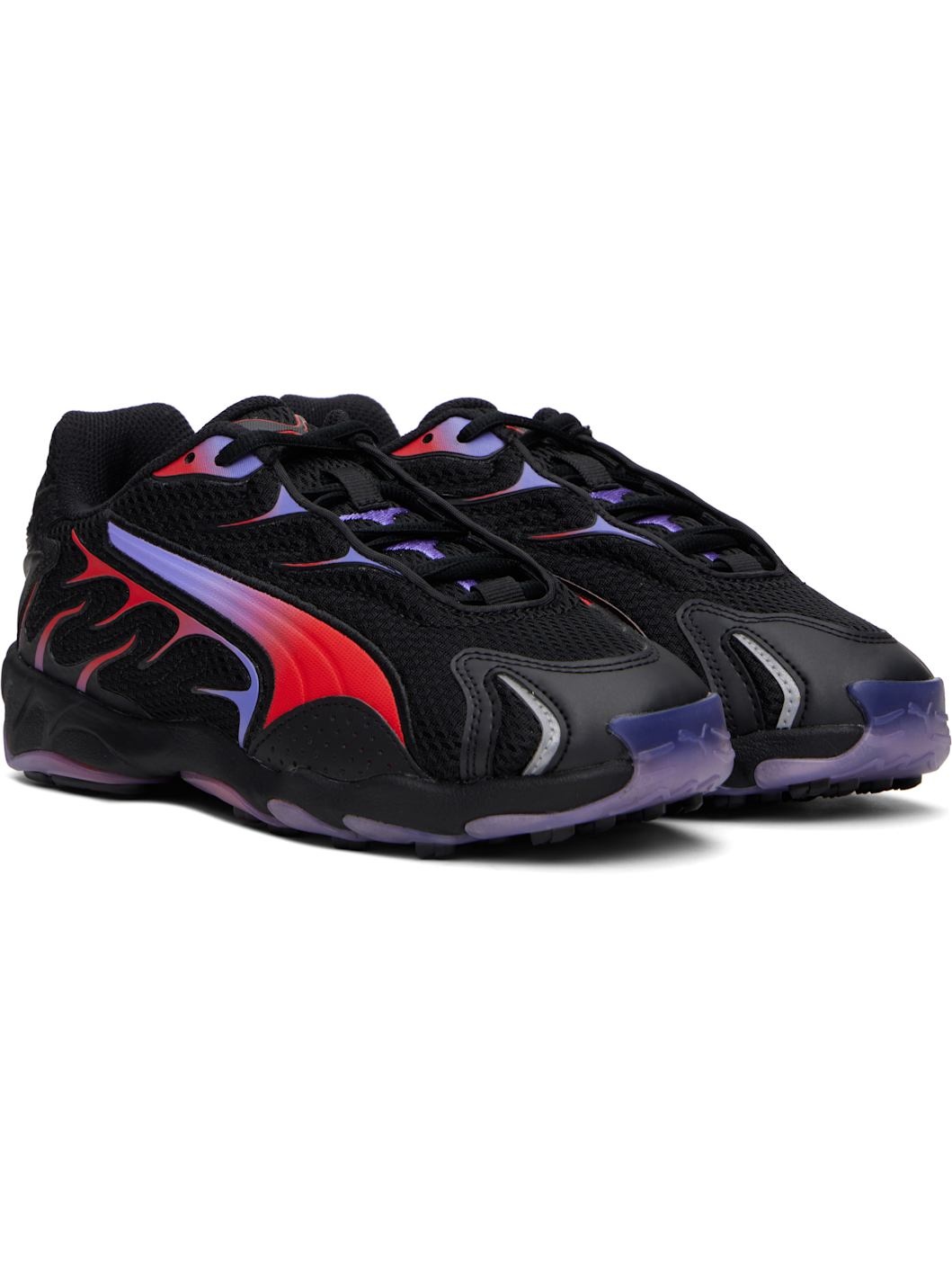 Black A$AP Rocky Edition Inhale Mesh Sneakers - 4