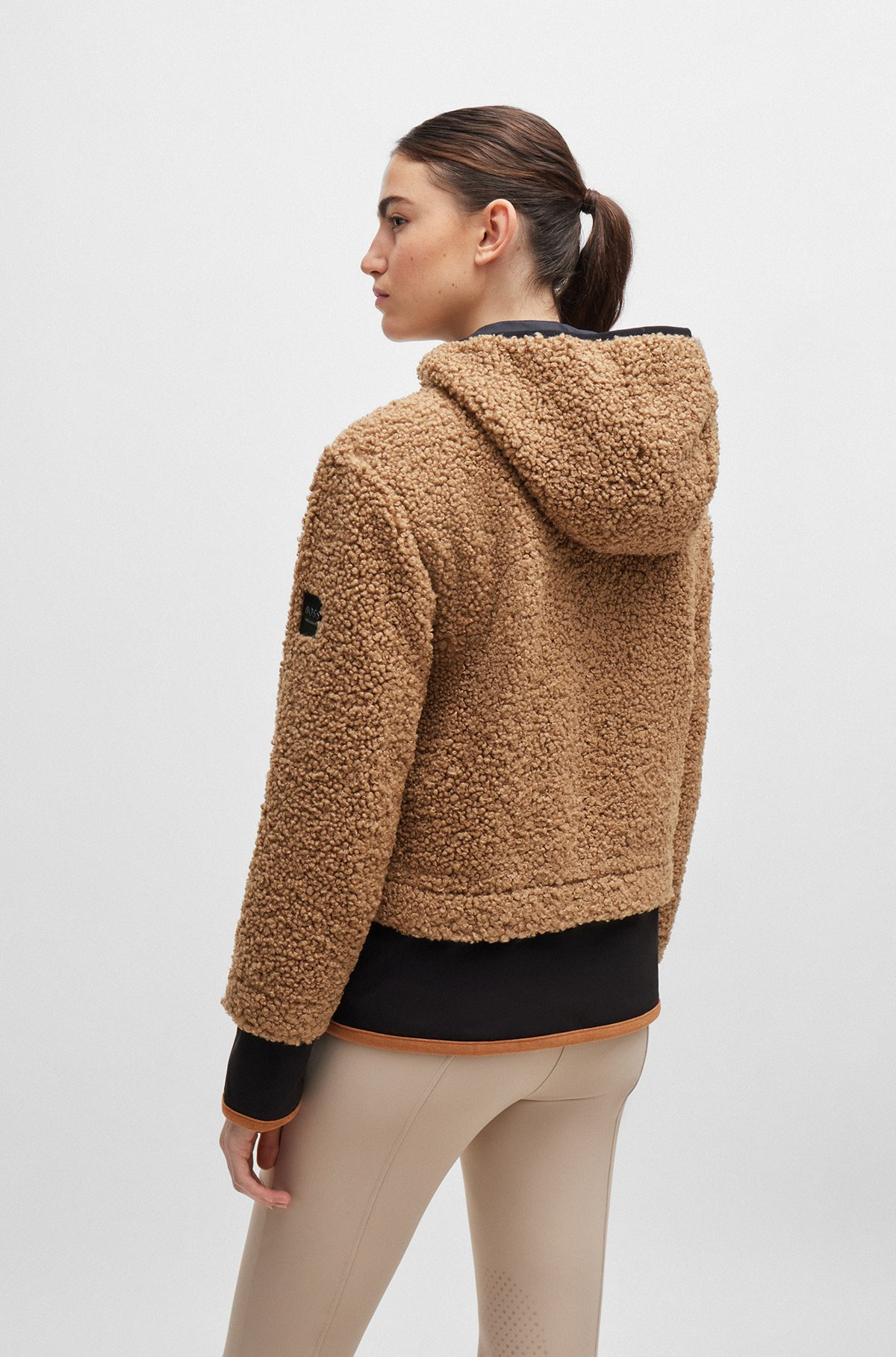 EQUESTRIAN HYBRID HOODED TEDDY JACKET - 4