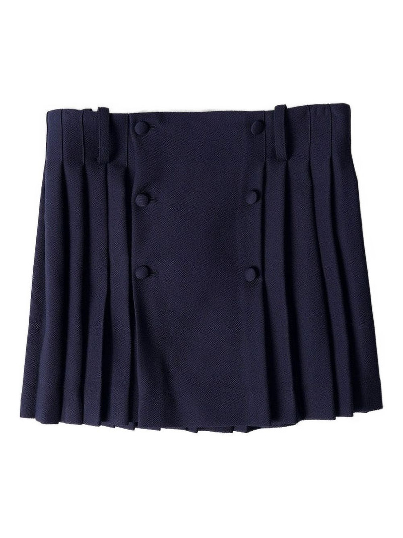 virgin wool pleated skirt 1