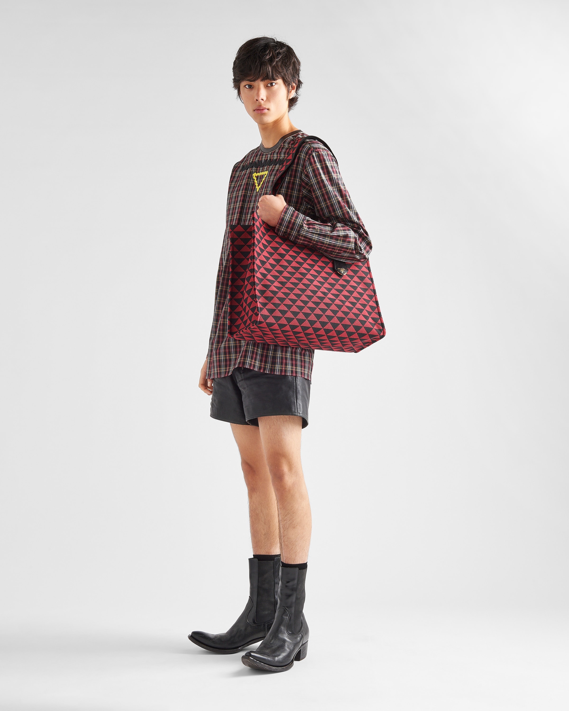 Prada Symbole bag in embroidered fabric - 9