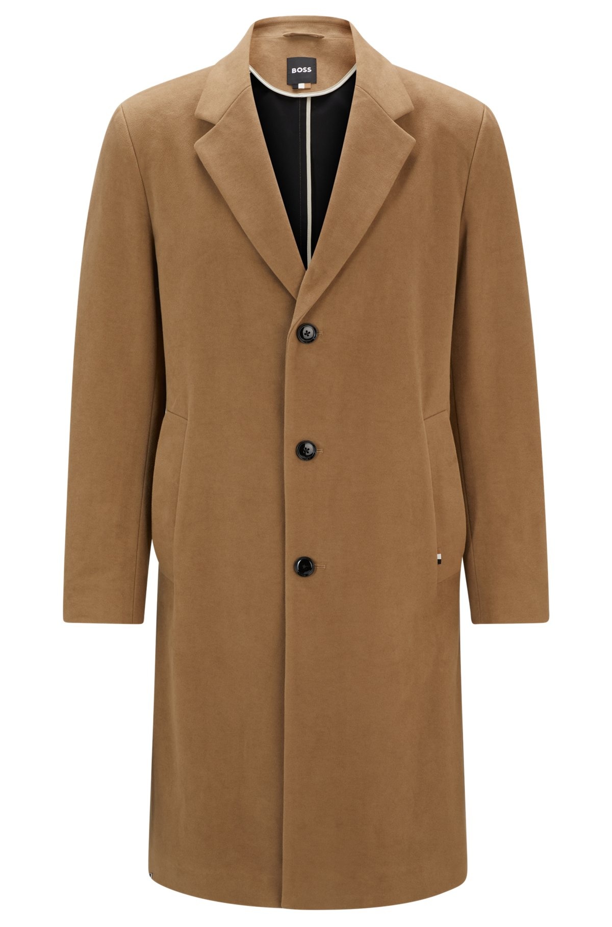 REGULAR-FIT COAT IN MOLESKIN - 1
