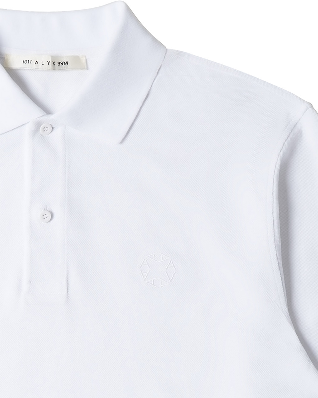 WHITE LONG SLEEVE POLO SHIRT - 3