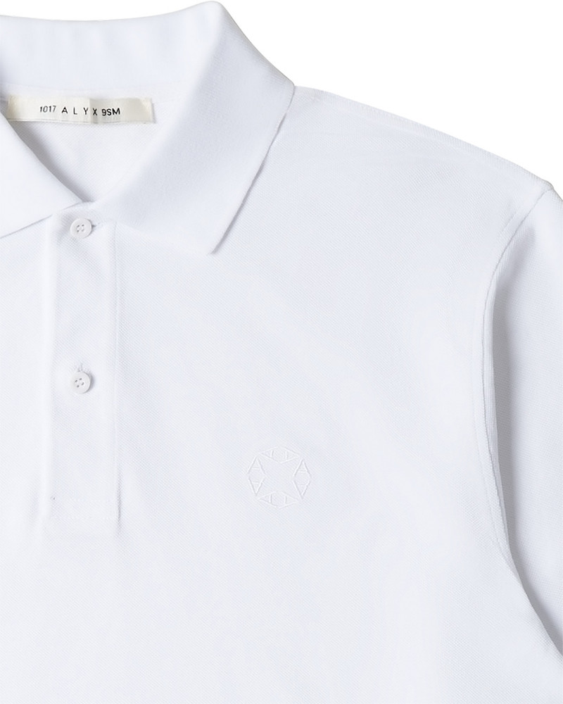WHITE LONG SLEEVE POLO SHIRT 3