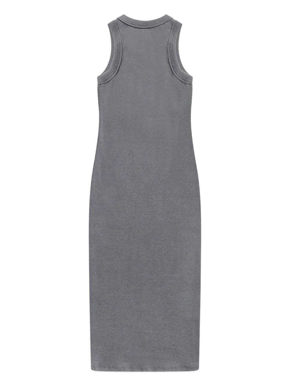 crystal-embellished ribbed midi dress - 5