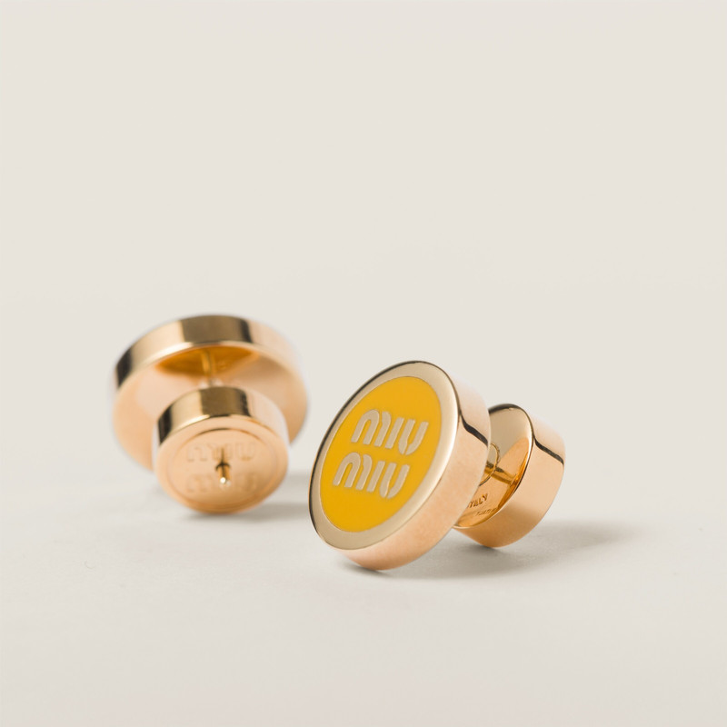 Enameled metal earrings 3