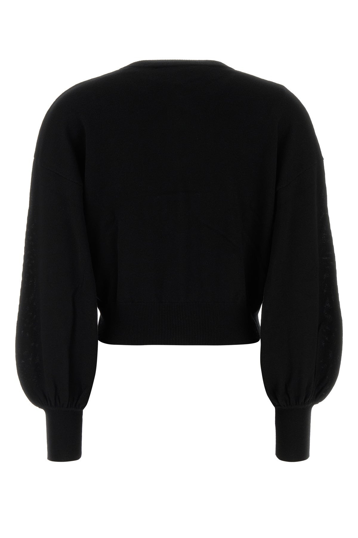 Black wool cardigan - 2