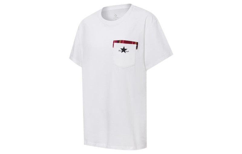 Converse (WMNS) Converse Pocket Round Neck Short Sleeve White 10020519-102 outlook