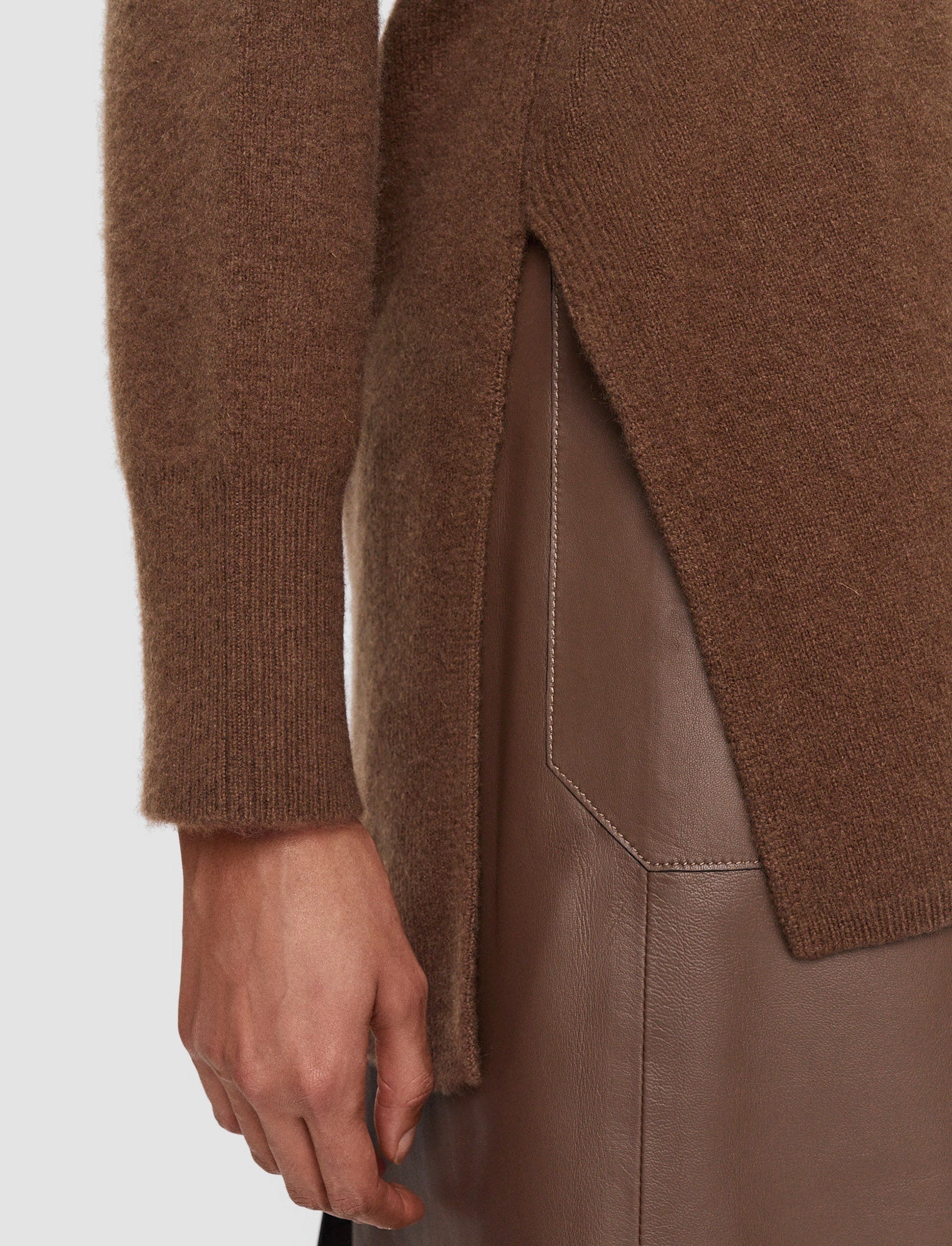 Brushed Cashmere Sleeveless Wrap - 6