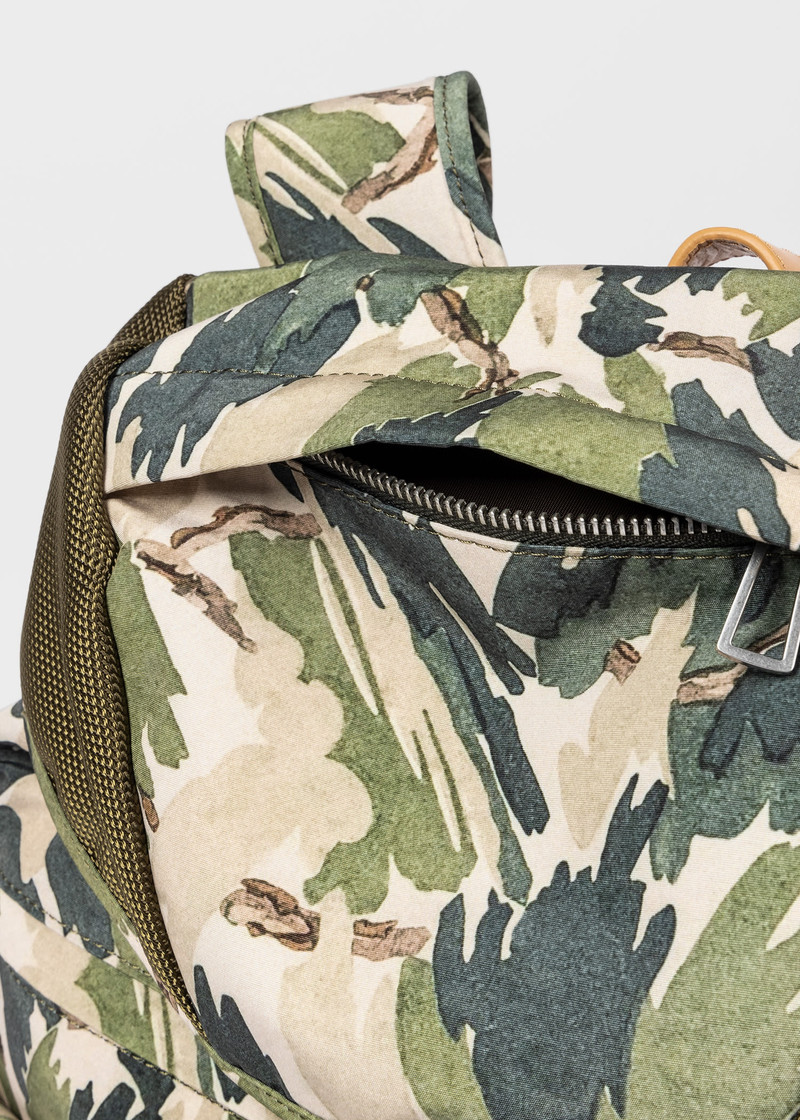 'Leaf Camo' Print Backpack 4