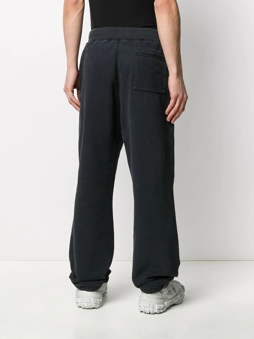 reversed logo track pants - 4