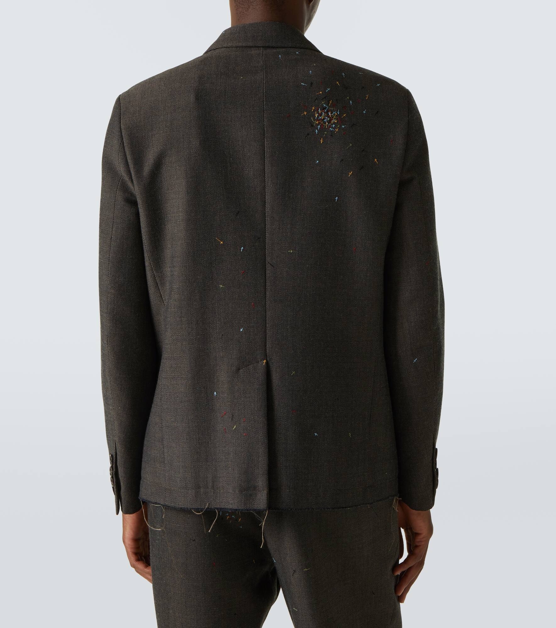 Embroidered blazer - 4