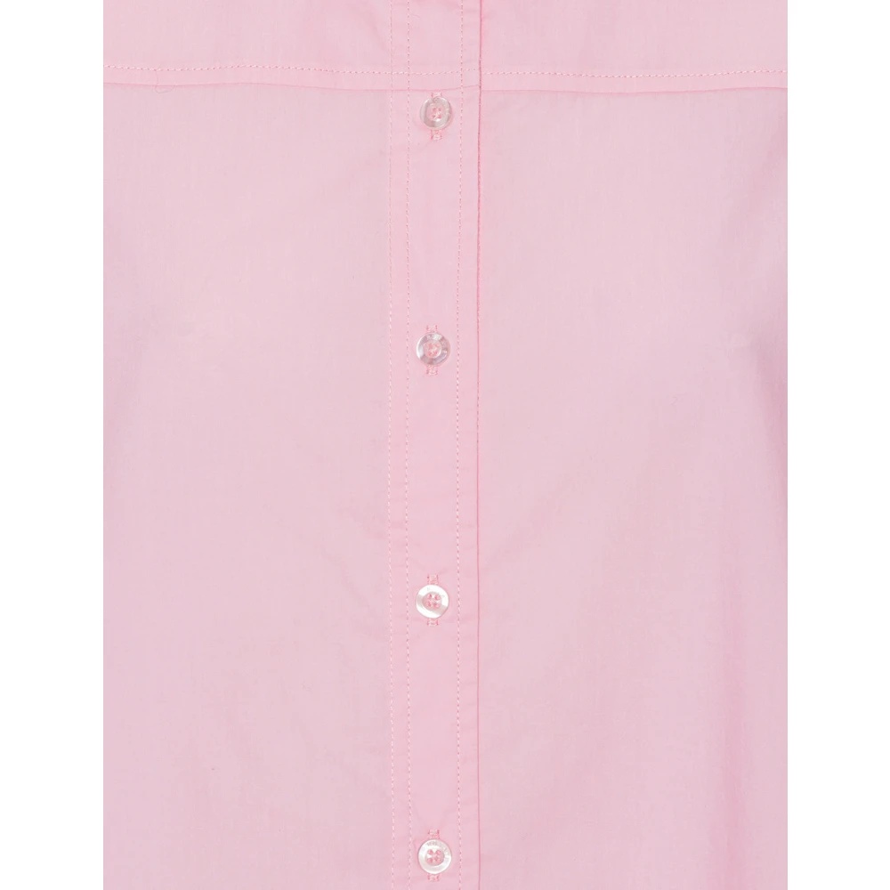 SOFT PINK OVERSIZED COTTON SHIRT - 7