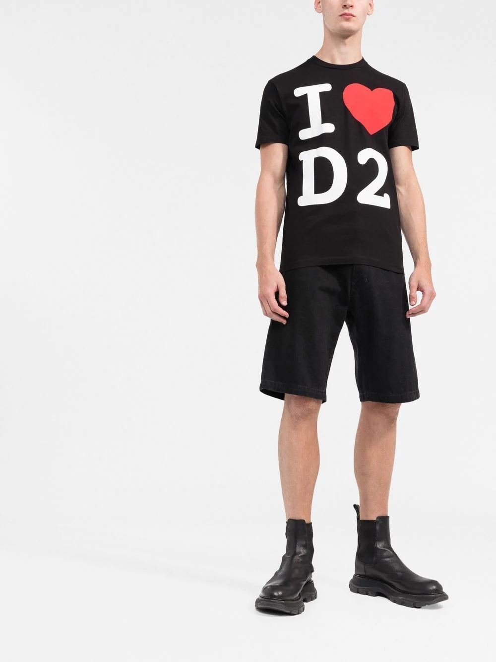 'I Love D2' Cool graphic-print T-shirt - 2