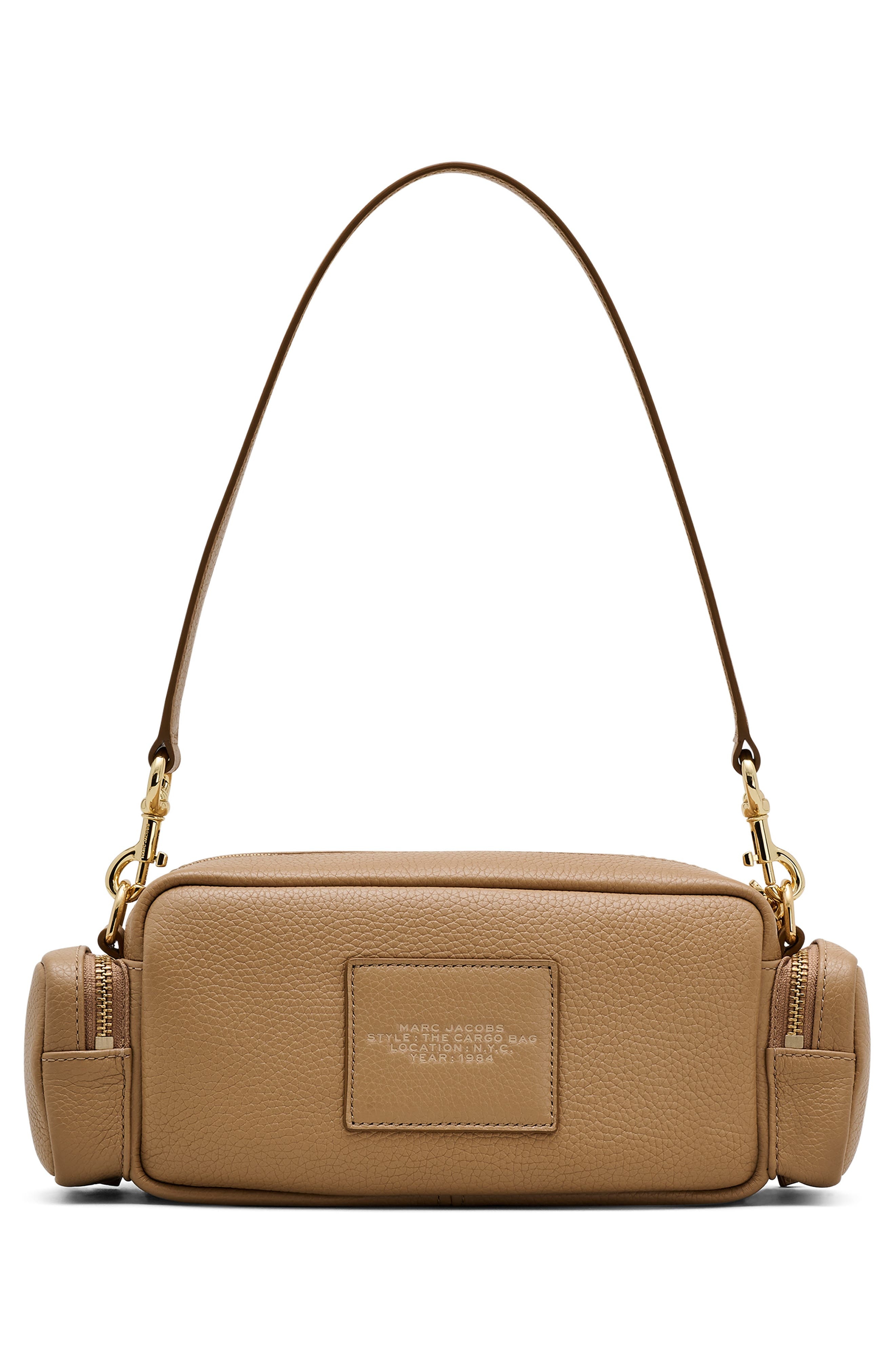 Marc Jacobs The Cargo Leather Shoulder Bag in Camel at Nordstrom - 4