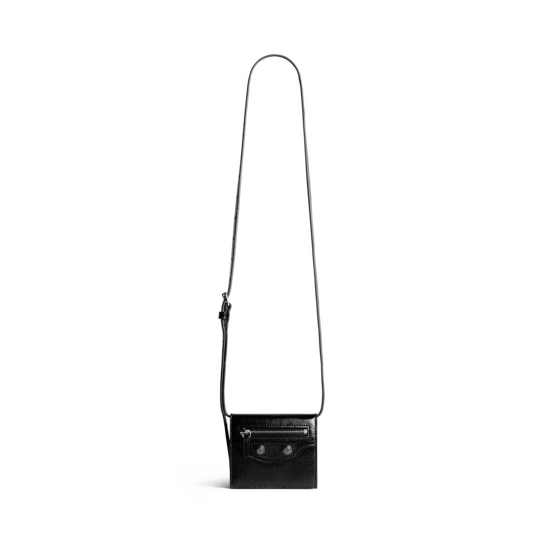 Men's Le Cagole Men Wallet On Strap in Black - 1