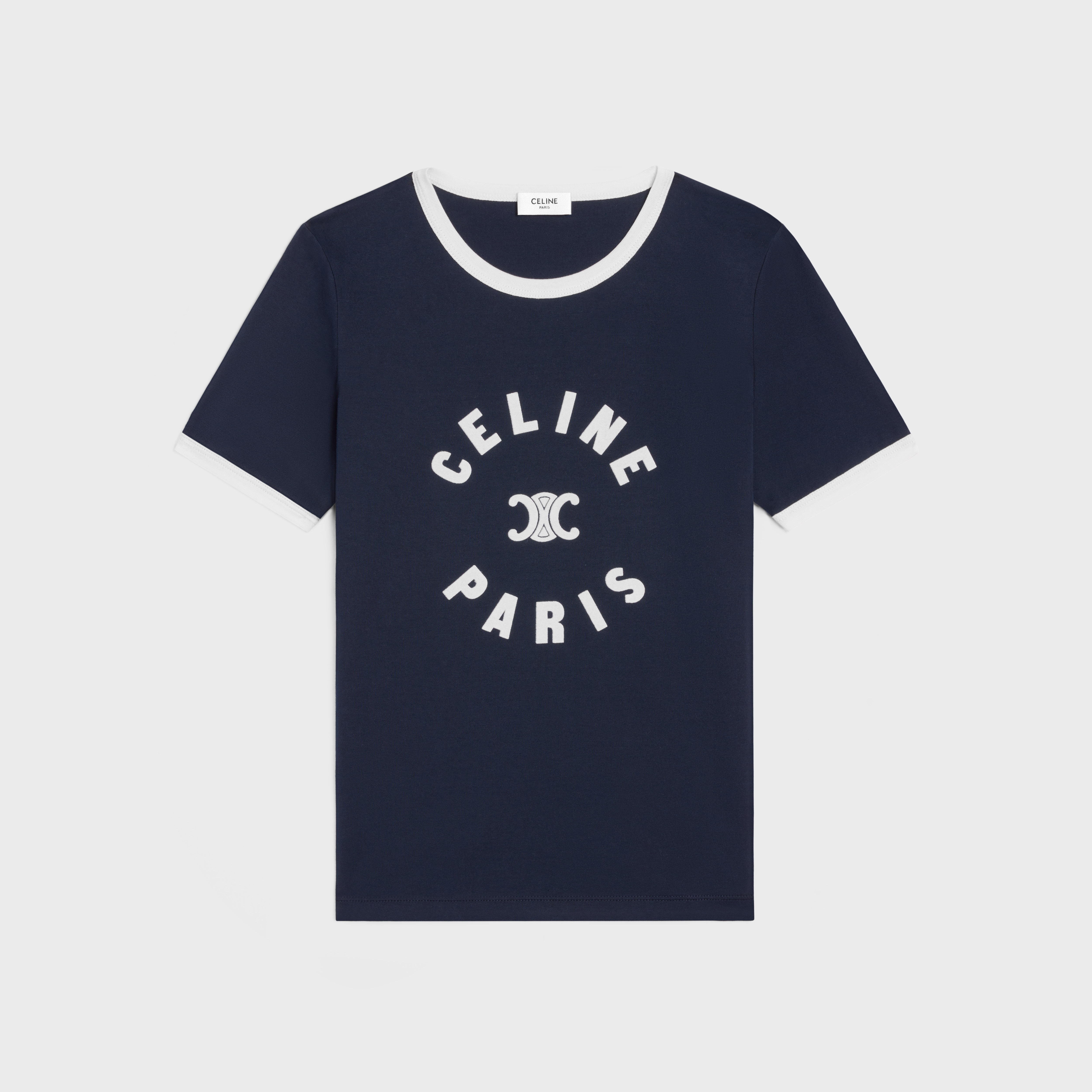 Celine Triomphe t-shirt in cotton jersey - 1