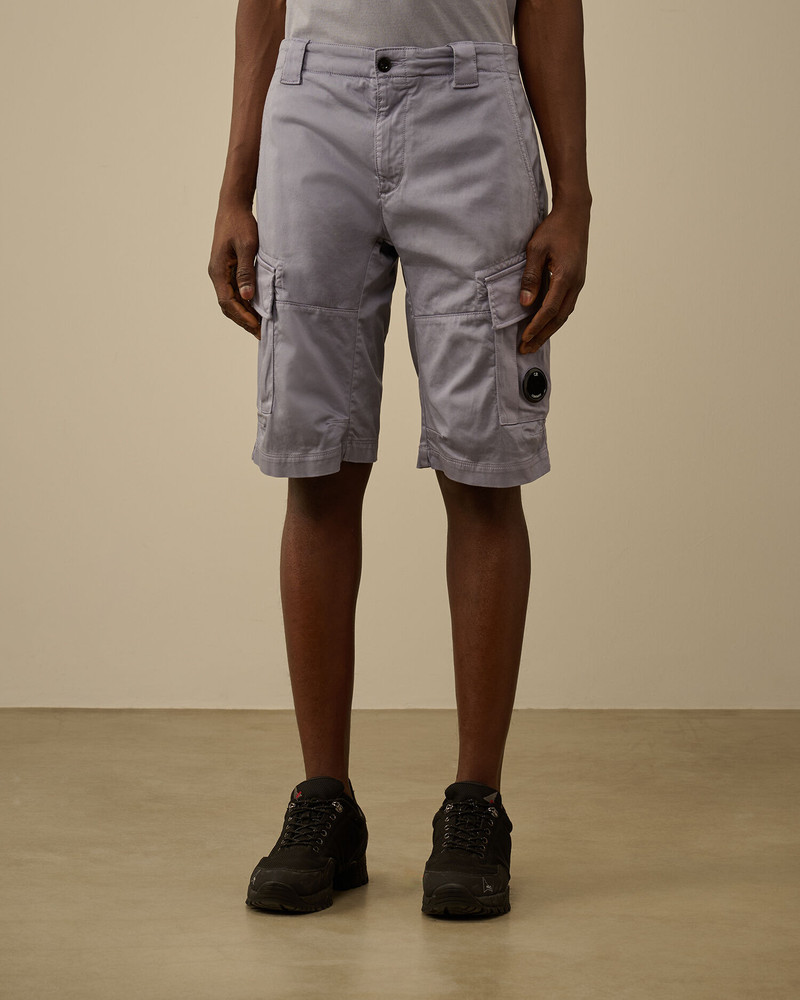 Stretch Sateen Cargo Shorts 3