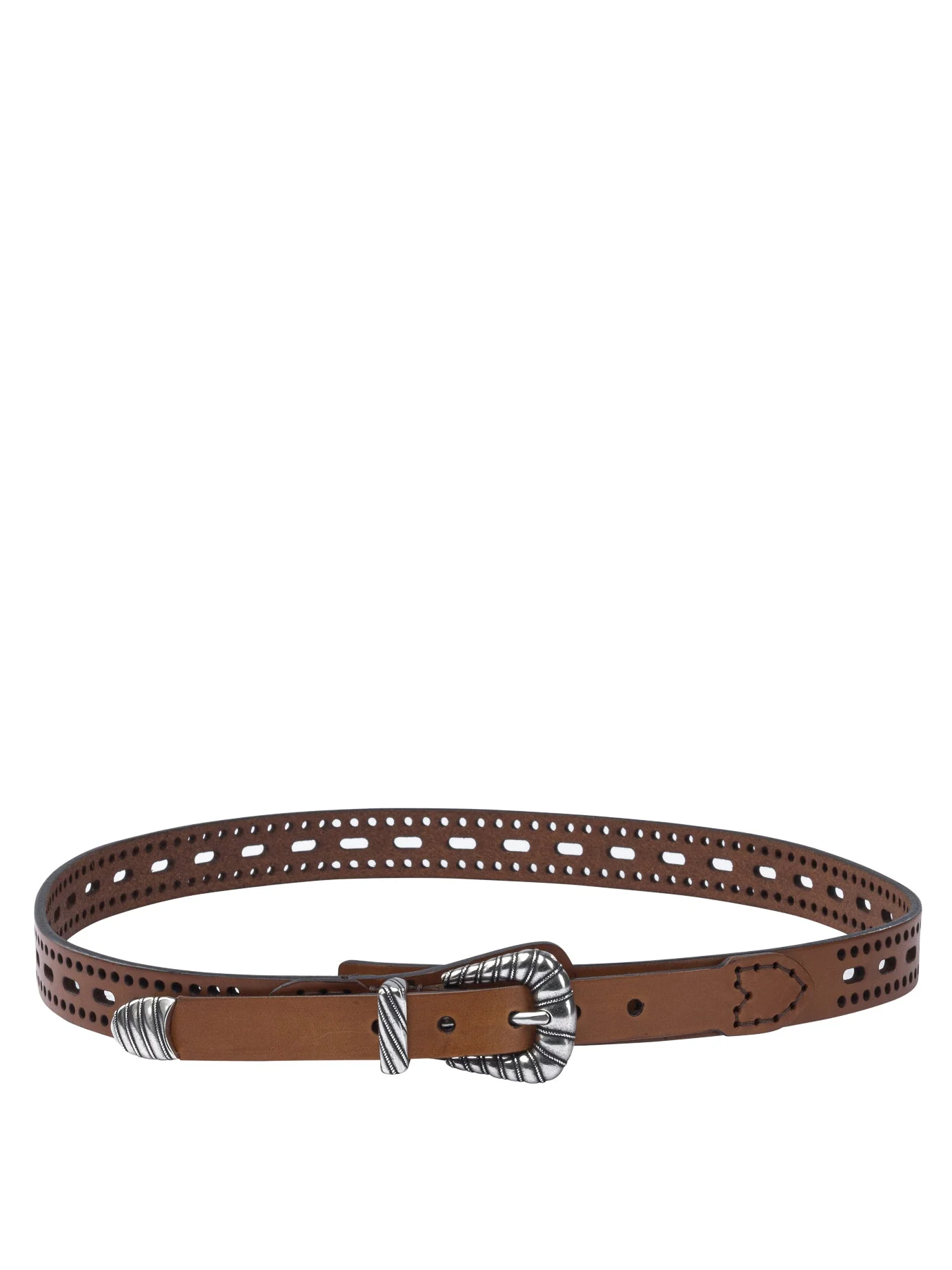 Etro Women Leather Belt With Perforated Details - 1