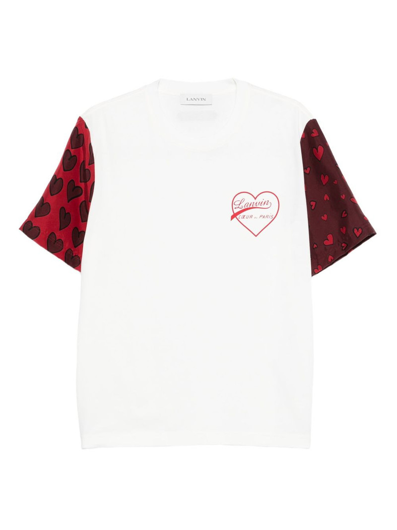 heart-print T-shirt 1