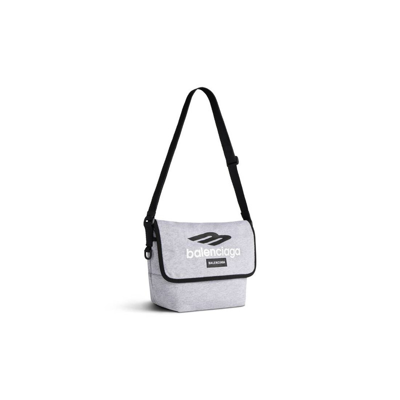 BALENCIAGA Men's Explorer Small Messenger Bag in Grey/black/white outlook