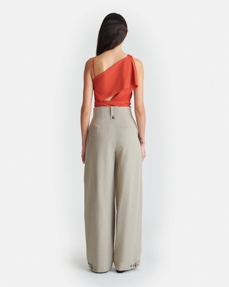 Asymmetric Mesh Jersey Top 4