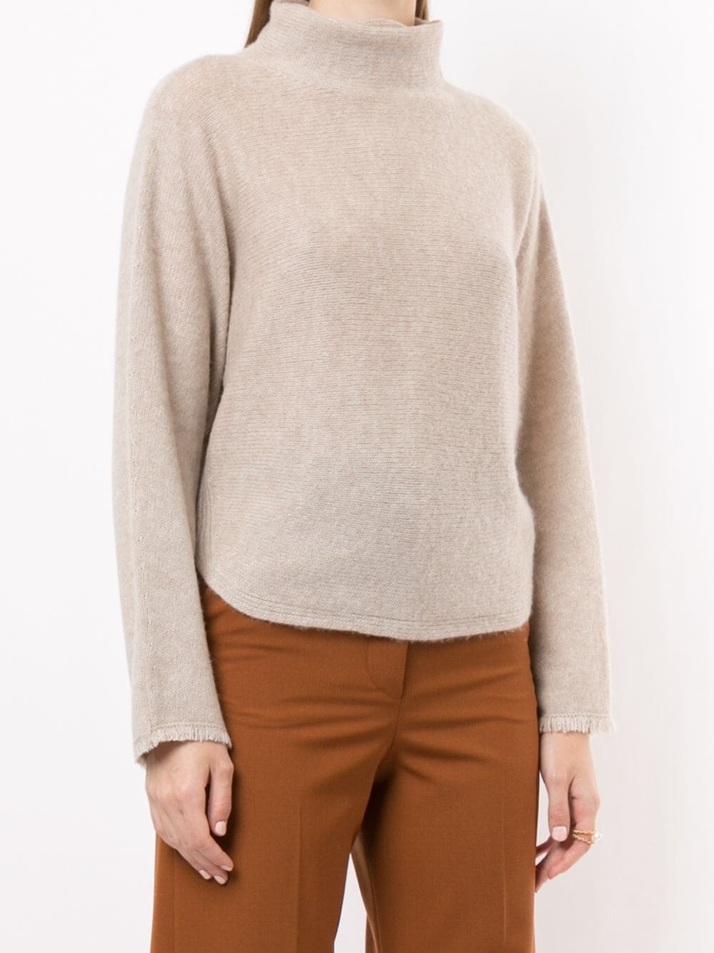 oversized roll neck jumper - 3